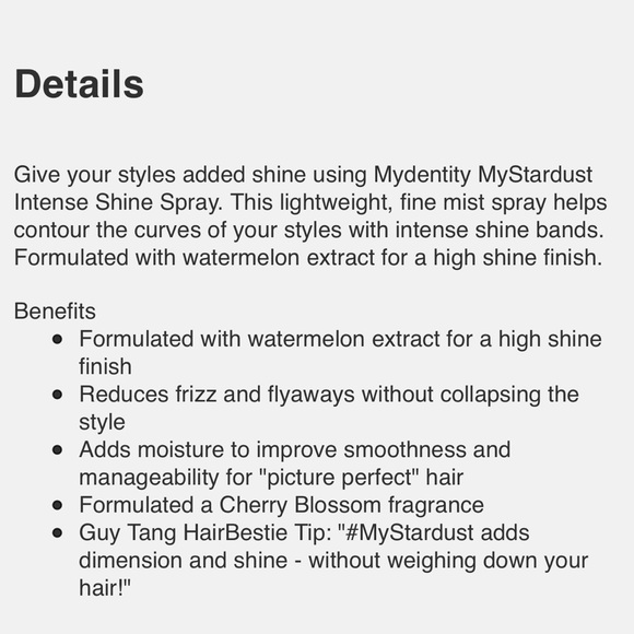 MyStardust Spray intense shine spray 5.5oz - Picture 4 of 6